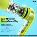 Bluetooth Ultrapods Earbuds, Aceflows ENC Noise Canceling Earbuds, HiFi Dual Stereo Microphone Mini in-Ear Earbuds Touch Control, LED Digital Display. 