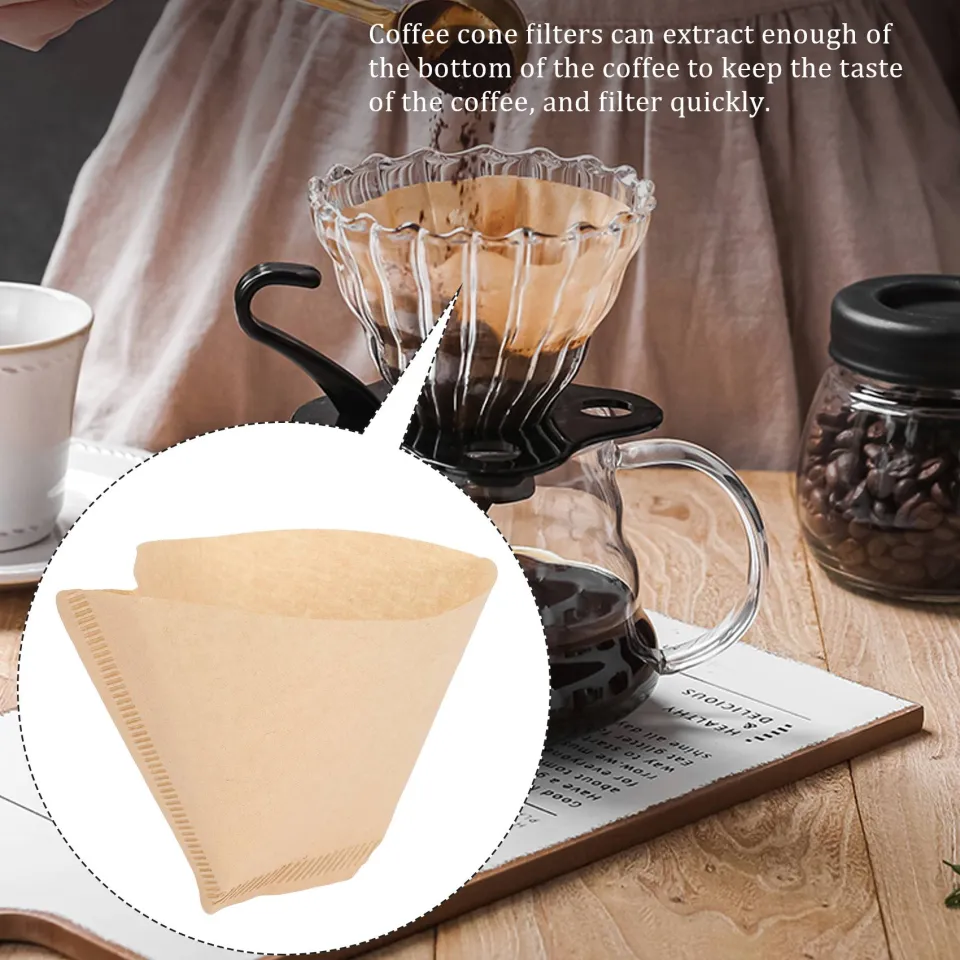 Chemex Filters 100-Pack Unbleached Cone Coffee Filters - Natural Paper ...