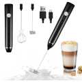 USB Rechargeable Handheld Milk Frother and Coffee Blender | Electric Beater for Cappuccino | 2 Detachable Whisks for Milk and Egg Mixing. 