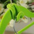 Mini Flocking Clothes Hanger, Easy Hook Closet Organizer, Random Colors, Home Creative, 10Pcs. 