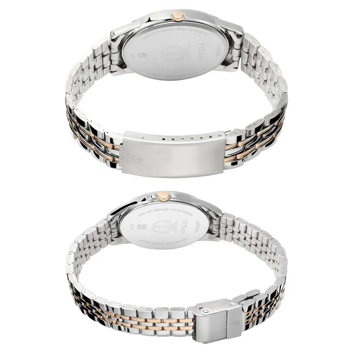 Titan%20Bandhan%20Quartz%20Analog%20with%20Day%20and%20Date%20Silver%20Dial%20Stainless%20Steel%20Strap%20Watch%20for%20Couple%2017742565KM01%20-%20Image%204
