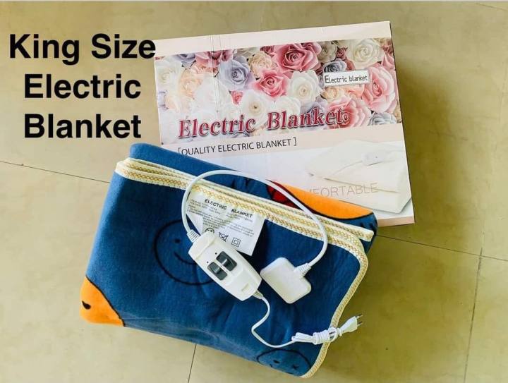 Electric King Size Heated Blanket Safety Double Control 220V