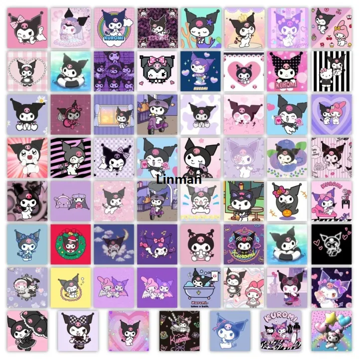Linman%2050pcs%20Sanrio%20Stickers%20Cute%20Cinnamoroll%20Kuromi%20My%20Melody%20Stick%20er%20For%20Laptop%20Phone%20Case%20Girls%20Sanrio%20Anime%20Stickers%20Kids%20Toys%20-%20Image%202