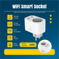 Tuya Smart Plug Voice Control Wi-Fi SocketTimer Remote Control Energy Monitor EU Plug. 