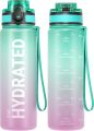 900ml Water Bottles with Times to Drink, Gym Bottle,Motivational Water-1Piece. 