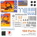 Avishkaar Mex 5-In-1 DIY Robotics Starter KiT | Robot Toys For Kids Aged 8-12 | Building & Construction Set | 100+ Parts | Educational STEM Kit. 