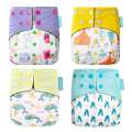HappyFlute OS Bamboo Charcoal Waterproof Washable Pocket Diaper Christmas Baby Cloth Nappy 1 Pcs Pack. 