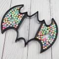 DIY Silicone Mold Halloween Bat Collection Box Tray Jewelry Storage Box Mirror Resin Craft Mold Ashtray Dish Mould. 