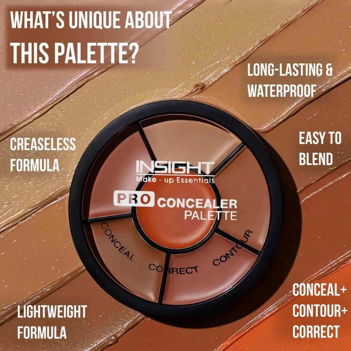 INSIGHT%20Pro%20Concealer%20Palette%20%E2%80%93%20Shade%20Concealer%20%7C%20Makeup%20Wheel%20for%20Face%20%7C%20Satin%E2%80%93Matte%20Finish%20%7C%203-in-1%20Conceal,%20Contour%20&%20Correct%20%7C%20Waterproof%20%7C%20Full%20Coverage%20%7C%2015gm%20-%20Image%202