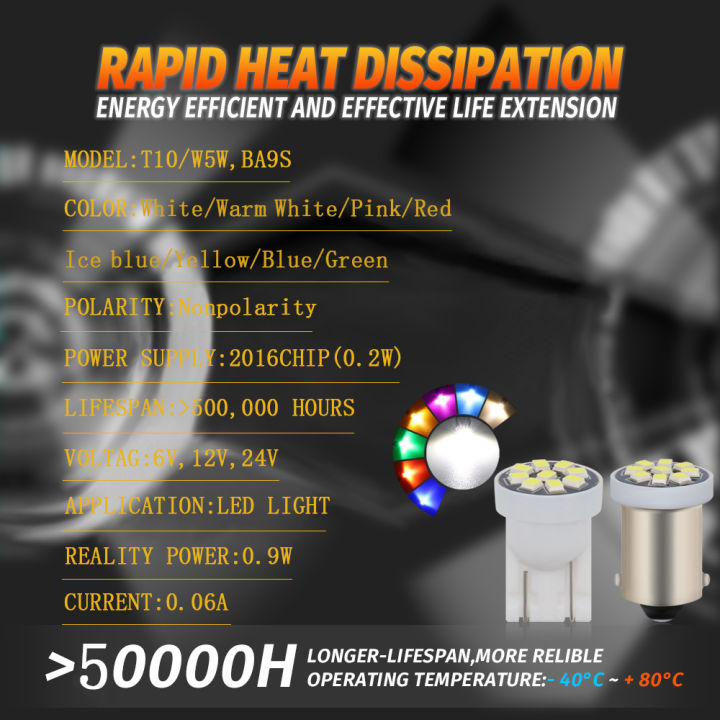 2025%20NEW%2010PCS%20#555%20AC%20DC%206V%206.3V%20Pinball%20Led%20Bulb%20158%20192%20168%20194%20T10%20Arcade%20Machine%20Game%20Car%20Light%20Flashlight%20White%20Blue%20Red%20Ice%20Blue%20-%20Image%204