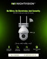 NV NightVision 4MP WiFi CCTV Camera Ratri G11 | AI Detection | 355 Degree Pan | Colour Night Vision 10m | Built-in Siren | Instant Motion Alerts | Built-in Siren. 
