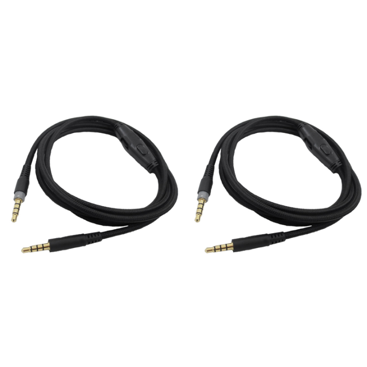(COKP) 2X for - Cloud Alpha/- Cloud Core Flight Headphone Cable with Volume Control Sound Control Headphone Cable