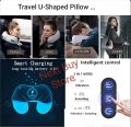 U-Shaped Massage Pillow,Portable Neck Massager U-Shaped Memory Foam Electric Neck Massage to Relieve Muscle Pain. 