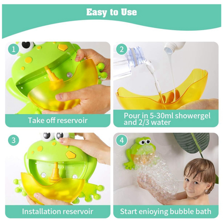 Baby%20Bath%20Bubble%20Toys%20Set,%20,%20Automatic%20Frog%20Bubble%20Maker%20Kids%20Bath%20Bubble-Machine%20with%2012%20Music%20Baby%20Fun%20Bath%20Toys%20-%20Image%207
