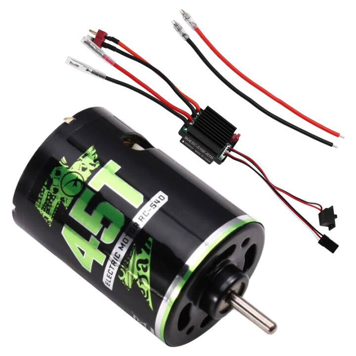 High Torque 540 Brushed Motor and BEC ESC Set for 1/10 Scale /AXIAL/ RC ...