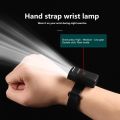 New USB Rechargeable Wrist and Ankle Light Adjustable Button Switch Work Light Waterproof Multifunctional Warning Light Running. 