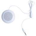 New 3.5mm Portable Mini Speaker Pad for MP3 MP4 CD Phone White. 