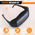 Welding Glasses Automatic Dimming Glasses Automatic Dimming Welder Protective Glasses Welding Face Electric Welding Mask Goggles. 