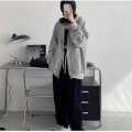 Oversize Fleece Jackets 2022 Spring-Autumn Fashion Ladies Loose Thick Cotton Coats Vintage Women Chic. 