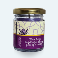 Lavender Scented Soy Wax Candle 100gm Natural Long-Lasting Clean Burning. 