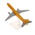 16CM Scale 1:400 Metal Airplane Replica DHL Alloy Airplane Model Yellow Freight Machine Diecast Aircraft Aviation Collectibles. 