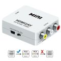 Mini Hd Video Converter Box Hdmi Rca Av/Cvsb L/R Video Adapter. 