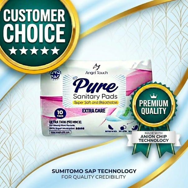 PURE%20Extra%20Care%20XL%20290mm%20Ultra%20Thin%20Day%20Pads%20%7C%20Sanitary%20Pads%20%7C%2010%20Pads%20%7C%20Anion%20Chip%20%7C%20Leak%20Guard%20-%20Image%205