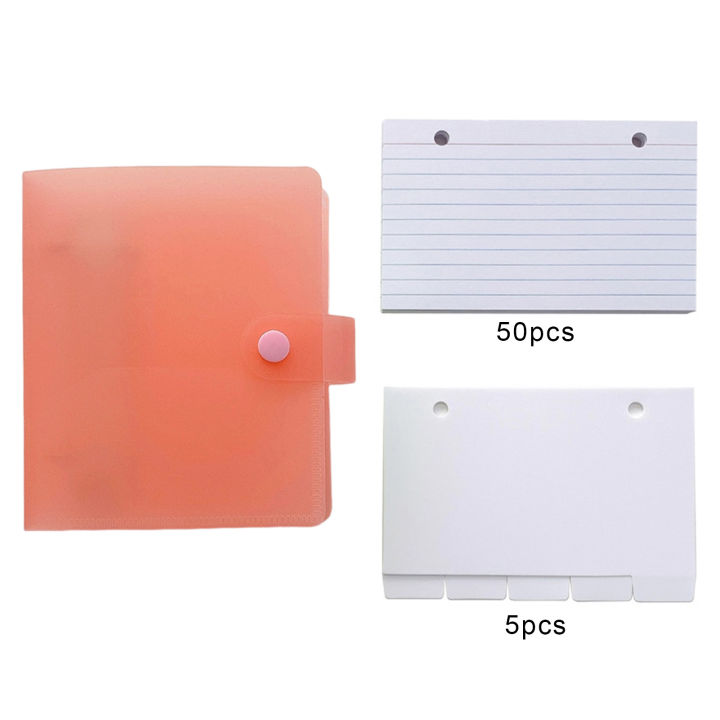 Likovie%20Note%20Card%20Holder%20Compact%20Lined%20Index%20Cards%20Set%20with%20Ring%20Binder%20Holder%20Portable%20Versatile%20Kit%20for%20Index%20Card%20Binder%20-%20Image%204