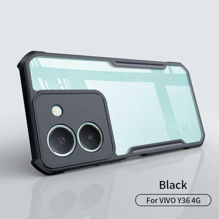 Vivo Y36 4G/5G / Y27s / Vivo Y78 (China) (All Same Size) Clear Transparent With Bumper  Cover /Case | Non Yellowing