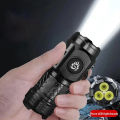 2025 High-Brightness 3-LED Mini Flashlight - Portable Type-C Charging Light for Hiking, Fishing Emergency Use. 
