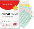 200 Patches Jaysuing Pimple Patches for Face, Hydrocolloid Acne Patches, Cute Star Zit Covers for Face. 