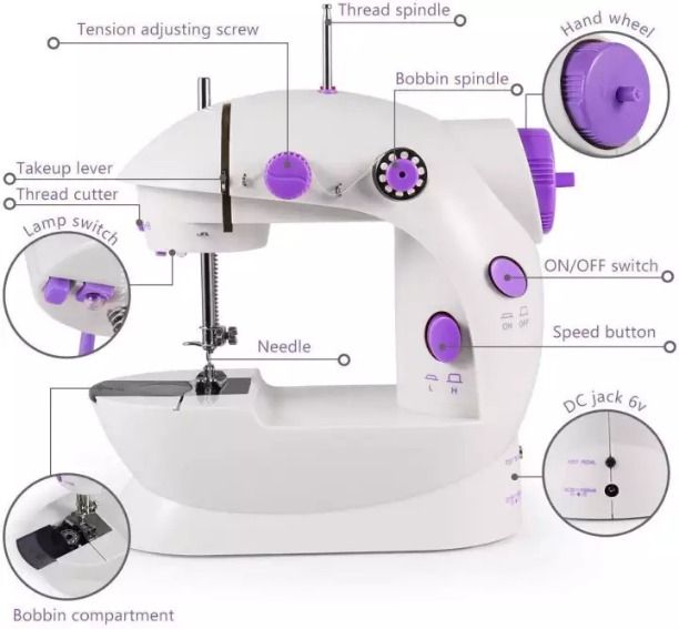 Portable and Handly Electric Swing Machine with Foot Pedal and Double ...