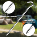 ARELENE 10PCS Tent Stakes Pegs with Hooks, Camping Tent Stakes for Outdoor Travel,Ground Stakes for Outdoor Camping. 