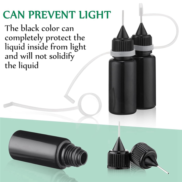 100%20Pcs%2010%20Ml%20Plastic%20Black%20Needle%20Tip%20Glue%20Squeeze%20Bottle%20Mini%20Lightproof%20Plastic%20Bottle%20-%20Image%203