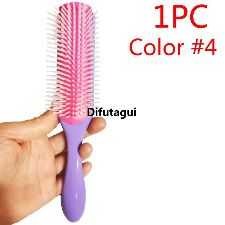 Difutagui%20Hair%20Comb%204c%20Straight%20Curl%20Barber%20Salon%20Massage%20Scalp%20Hair%20Brush%20Profesional%20Styling%20Knots%20Ladies%20Denman%20Line%204%20Colors%209%20Brush%20Wet%20-%20Image%207