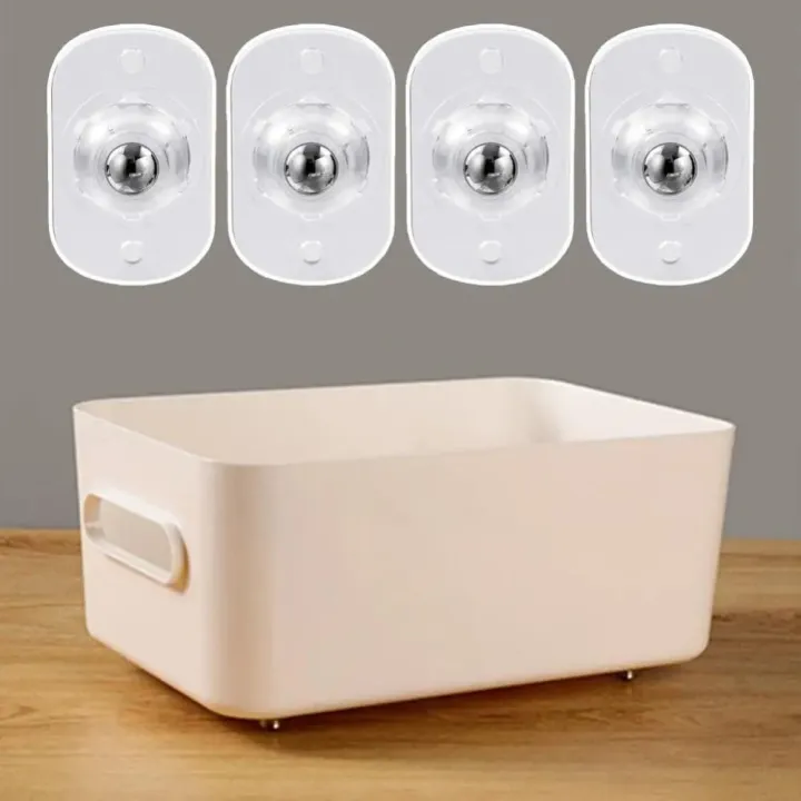 4pcs%20Durable%20Self%20Adhesive%20Universal%20Wheel%20Mute%20Ball%20360%C2%B0%20Rotating%20Furniture%20Casters%20Wheels%20Stablize%20Furniture%20Move%20Accessories%20-%20Image%204