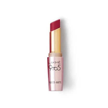 Lakme 9 To 5 Primer+Matte MR5 Berry Base Lipsticks - (3.6gm)| BUY ONE GET ONE FREE