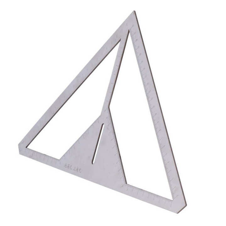 Floor Drain Ruler Multifunctional Tile Layout Angle Measuring Triangular Measure Gauge