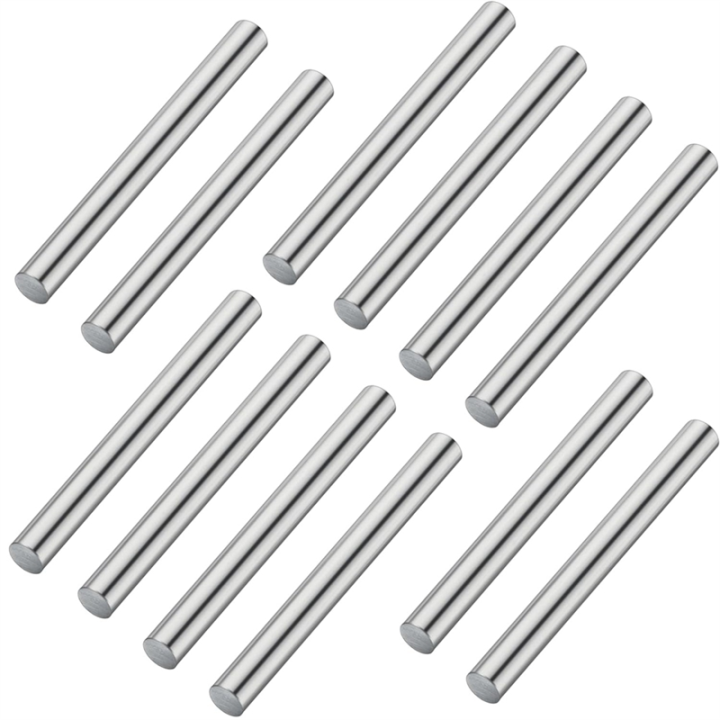 Zinc Rod Zinc Metal Anode Good Conductivity Smooth for School Scientific Experiment Research 12 Pcs