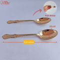 Axia Krafts Brass Spoon Set 6.3" (Set of 2) Cutlery  Fine Dining  Royal Dining  Axia Krafts. 
