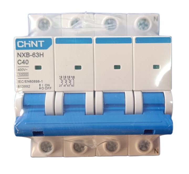 CHINT MCB TP+N 40A 10kA C-Series