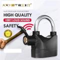 100db Steel Security Anti Theft Siren Alarm Pad Lock With Smart Motion Sensor-Black. 