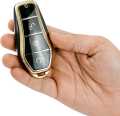 TPU Car Key Cover /Black-Golden/Compatible With:BYD ATTO-3. 