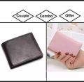 Couple Combo Offer Of Men Leather Wallet And Ladies Leather Wallet. 