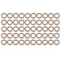 NAMUNY 50 Pack Curtain Grommet, Inner Diameter 43mm Curtain Eyelet Rings Nanoscale Low Noise Roman Ring (Coffee). 