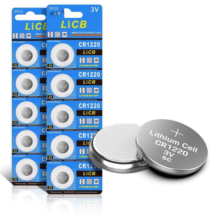 10Pcs CR1220 Button Battery Lithium Coin Cell 3V For Watch Toy Remote Control