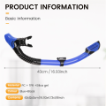 Dry Snorkel Tube Easy Breath Scuba Diving Splash Guard Top Valve B. 