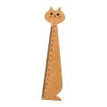 Wood Animal Ruler School Supplies Drawing Gift Cartoon Cat Ruler Stationery Ruler Wooden Ruler for Girls Boys Kids Children. 