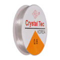 Elastic Stretch Silicon Elastic Thread - 0.8 Crystal Tec for Fashionable bracelet making Set. 