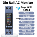Difutagui AC85-290V/40A Din Rail AC Monitor Multifunction Energy Power 2025 Sales promotion Voltage Current Power Factor KWH Electric Frequency Meter. 